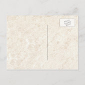 Vintager Strand Save the Date Postkarten (Rückseite)