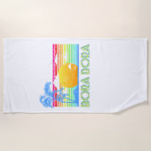 Vintager Strand von Bora Strandtuch (Vorderseite)