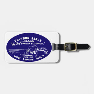 Vintager Strand von Daytona Gepäckanhänger