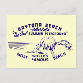 Vintager Strand von Daytona Postkarte