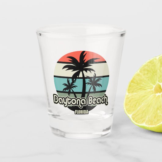 Vintager Strand von Daytona Schnapsglas (Vorderseite)