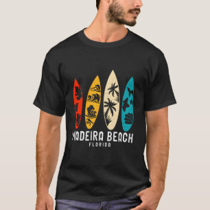 Vintager Strand von Madeira Florida Surfbo T-Shirt