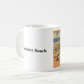 Vintager Strand von Nantasket, Massachusetts Kaffeetasse (Vorderseite Links)