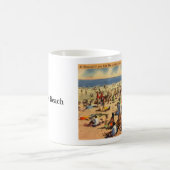 Vintager Strand von Nantasket, Massachusetts Kaffeetasse (Mittel)