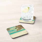 Vintager Strand von Pix Dezines Untersetzer (Rechte Seite)