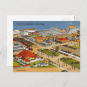 Vintager Strand von Salisbury, Massachusetts Postkarte (Vorne/Hinten)