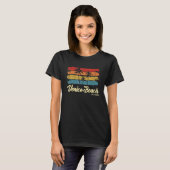 Vintager Strand von Venedig T-Shirt (Vorne ganz)