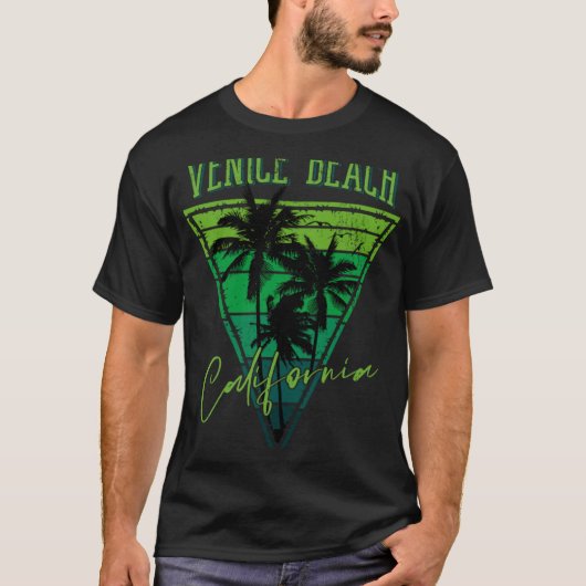 Vintager Strand von Venedig T-Shirt (Vorderseite)