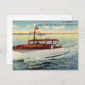 Vintager Strand von Wrightsville, North Carolina Postkarte (Vorne/Hinten)