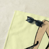 Vintager Strandbummingtag Strandtuch (Beispiel)
