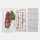 Vintager Straßen-Reise-Ausflug der Großmutter Geschirrtuch (Horizontal)