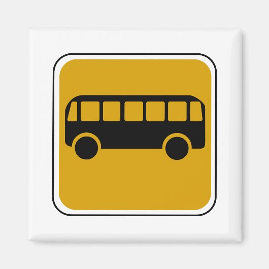 Vintager Straßenschild Magnet (Vorne)