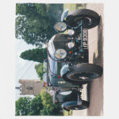 VINTAGER STRASSENVERKEHR FLEECEDECKE (Vorderseite)