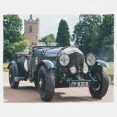 VINTAGER STRASSENVERKEHR FLEECEDECKE (Vorderseite (Horizontal))