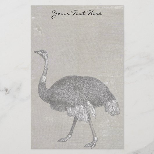 Vintager Strauß Briefpapier (Vorderseite)