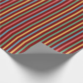 Vintager Streifen Geschenkpapier (Ecke)