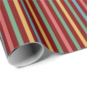Vintager Streifen Geschenkpapier (Rolleneckpunkt)