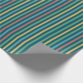 Vintager Streifen Geschenkpapier (Ecke)