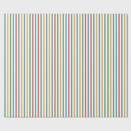 Vintager Streifen Geschenkpapier (Flach)