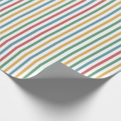 Vintager Streifen Geschenkpapier (Ecke)