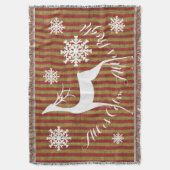 Vintager Streifenwirbel Decke (Vorderseite Vertikal)