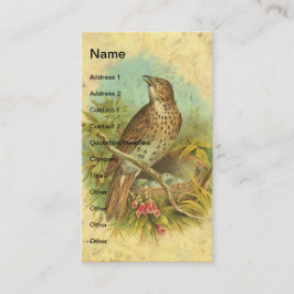 Vintager Stress Visitenkarte