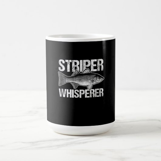 Vintager Striper Whisperfischer Kaffeetasse (Mittel)