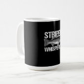 Vintager Striper Whisperfischer Kaffeetasse (Vorderseite Links)