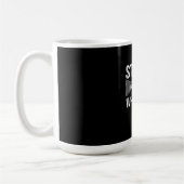 Vintager Striper Whisperfischer Kaffeetasse (Links)