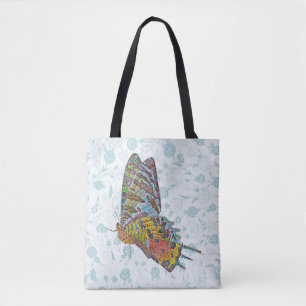 Vintager Style Flatfly Schmetterling Art Tote Tasc Tasche