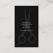 Vintager Stylist Barberschere Visitenkarte (Rückseite)