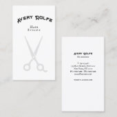 Vintager Stylist oder Barberschere Visitenkarte (Vorne/Hinten)