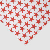 Vintager Stylistischer Roter Starfisch Zeichnend Seidenpapier (Ausschnitt)