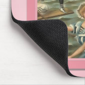 Vintager Sun-Badegast-Strand Mousepad (Ecke)