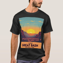 Vintager Sunset Great Basen Nationalpark - Nevada T-Shirt