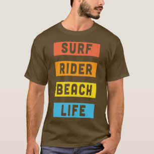Vintager Surf Beach Aufkleber T-Shirt