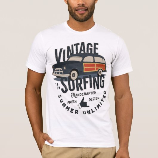 Vintager Surfsommer unbegrenzt | Männer T - Shirt (Vorderseite)