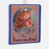 Vintager Sweet Angel Face Keramik Ornament (Rechts)