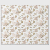 Vintager Sweet Swan, Blumenstrauß, Balloons Wrapp Geschenkpapier (Flach)