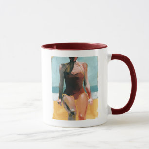 Vintager Swim - roter Badeanzug Tasse