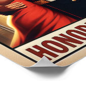 Vintager Swing-Tanzgesang für den Militärdienst Poster (Ecke)