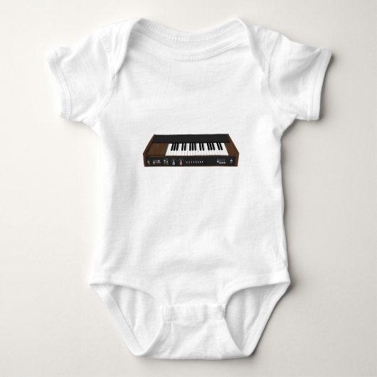 Vintager Synthesizer: 3D-Modell: Baby Strampler (Vorderseite)
