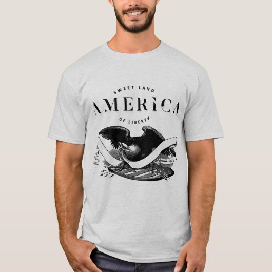 Vintager T - Shirt "AMERIKA" (Vorderseite)