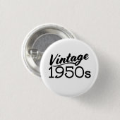 Vintager T - Shirt der 50er Jahre Button (Vorne & Hinten)
