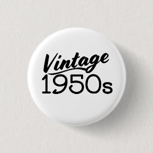 Vintager T - Shirt der 50er Jahre Button