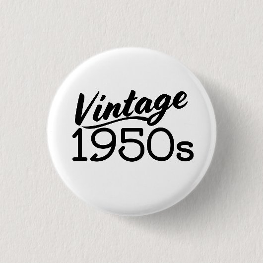 Vintager T - Shirt der 50er Jahre Button (Vorderseite)