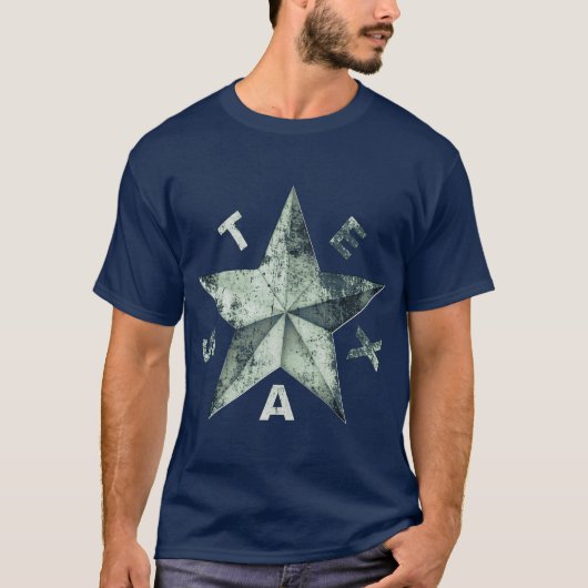 Vintager T - Shirt der Republik Texas (Vorderseite)