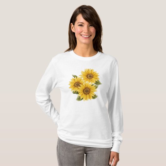 Vintager T - Shirt Sunflores (Vorne ganz)