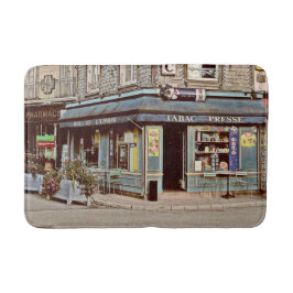 Vintager Tabakladen in Frankreich Badematte