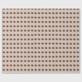 VINTAGER TABBBY-KAT MIT PINKFILIGREE GESCHENKPAPIER (Flach)